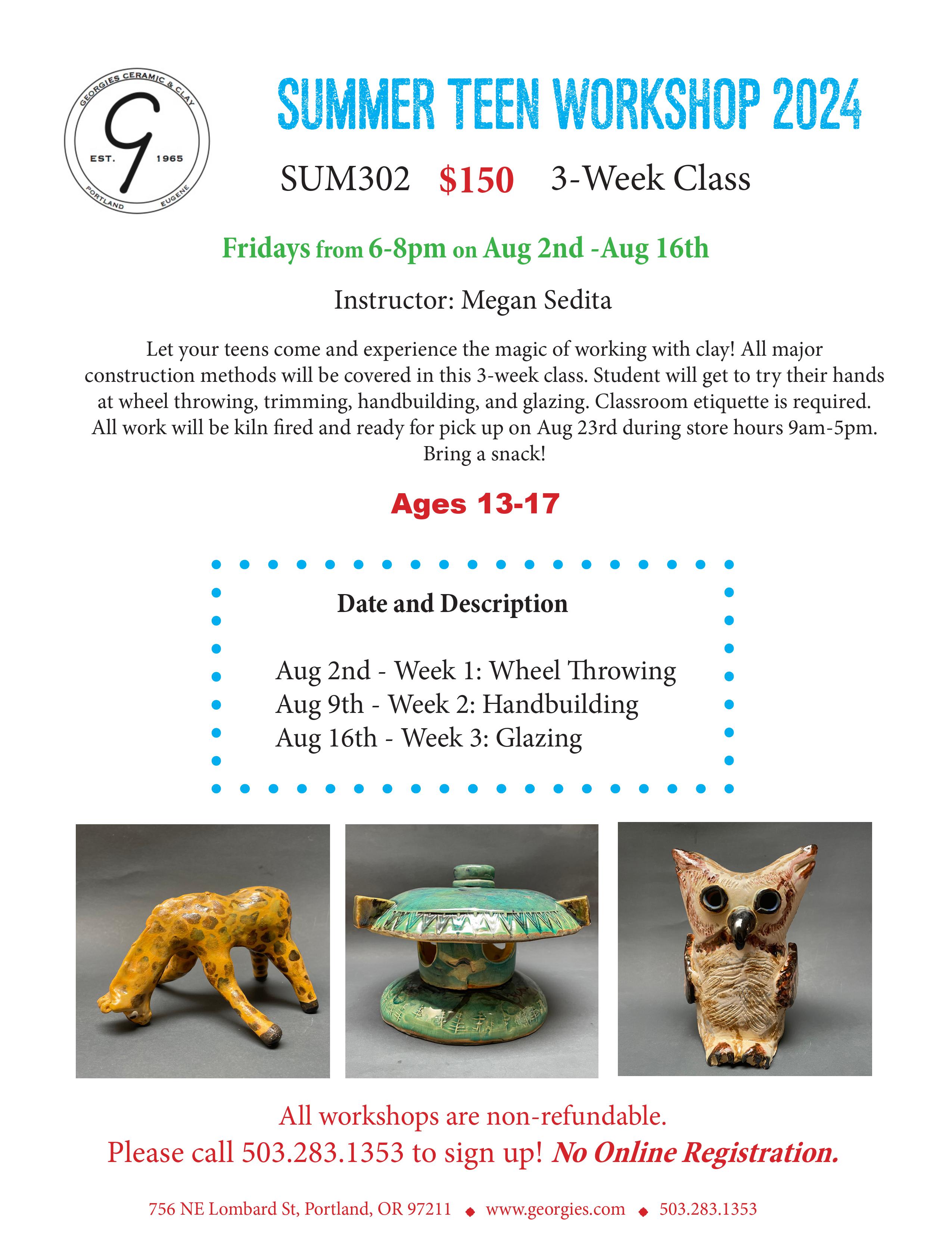 Summer Teen Workshop